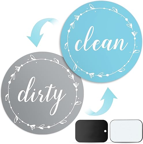 Miniatura 8 de Imán para lavavajillas Clean Dirty Sign funciona en lavaplatos de acero inoxidable no magnético, 3.15 pulgadas, incluye pieza magnética con