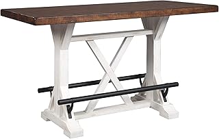 Signature Design by Ashley Valebeck 36″ Counter-Height Rustic Farmhouse ...