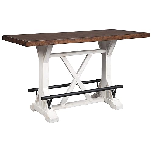 Signature Design by Ashley Valebeck 36″ Counter-Height Rustic Farmhouse Dining
