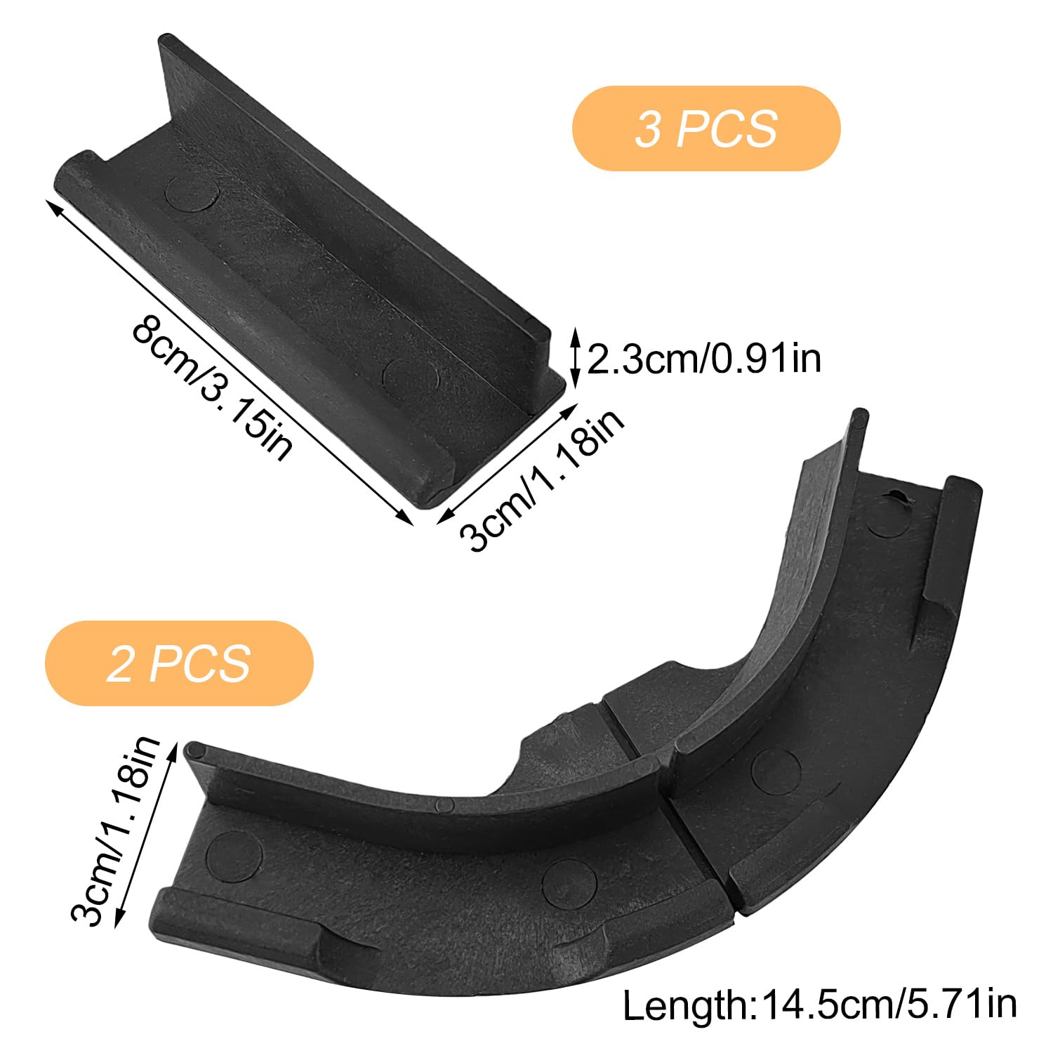 Choonjin Brackets Set for Philips Hue Play Gradient Light Strip, Hue Light Strip Brackets Kit, Long-Wearing Led Strip Mounting Clips Holder Set, for Flat and Non Flat Back of TV