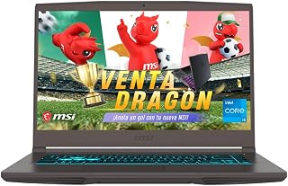 MSI Laptop Gaming Thin 15 Intel® Core™ i5-12450H NVIDIA GeForce RTX3050 8GB RAM/512GB SSD 15.6" FHD 144Hz Gris, Teclado en español/2 años de garantía