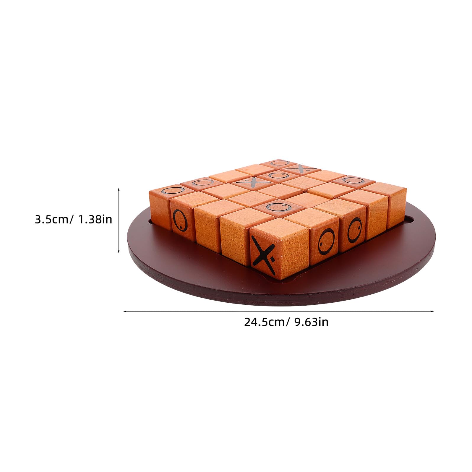 DECHOUS Jeu de Société en Bois Petit Format Jeu de Stratégie Tactique Pousser Le Bœuf Éducatif en Bois Naturel pour Soirées en Famille Jeux D’Extérieur Stimulant