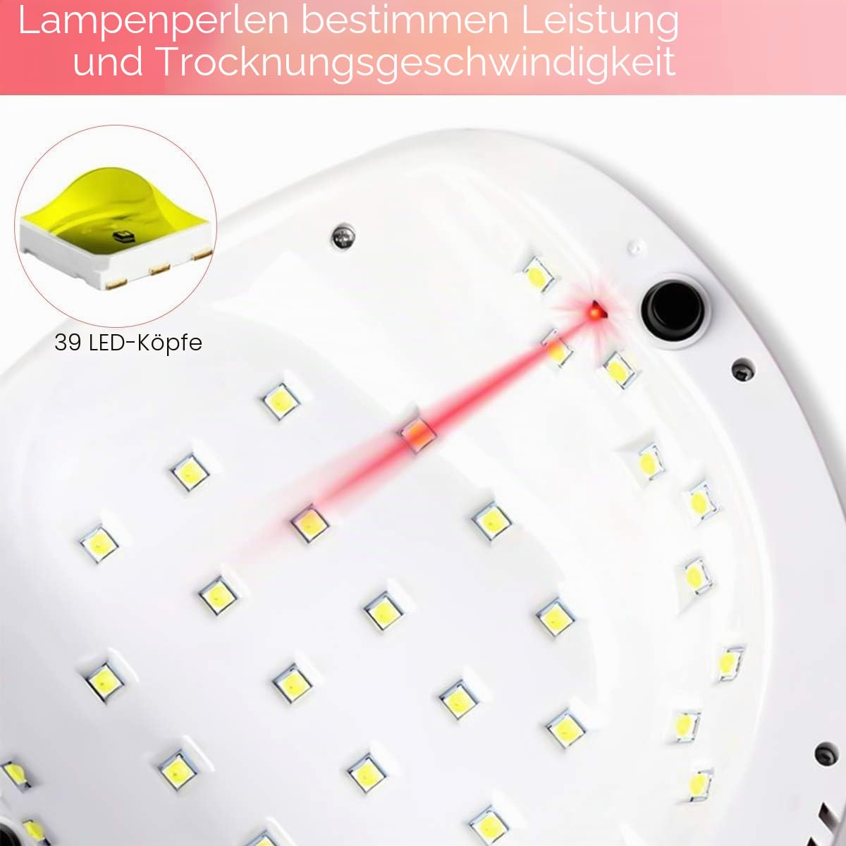 Janolia Nageltrockner Nagellampe 86W UV LED Lampe für Nägel mit Sensor LCD Display für Gelnägel Professionelle Nagel lampe für Fingernagel/Zehennagel Nageldesign mit 4 Timer Geeignet für alle Gel