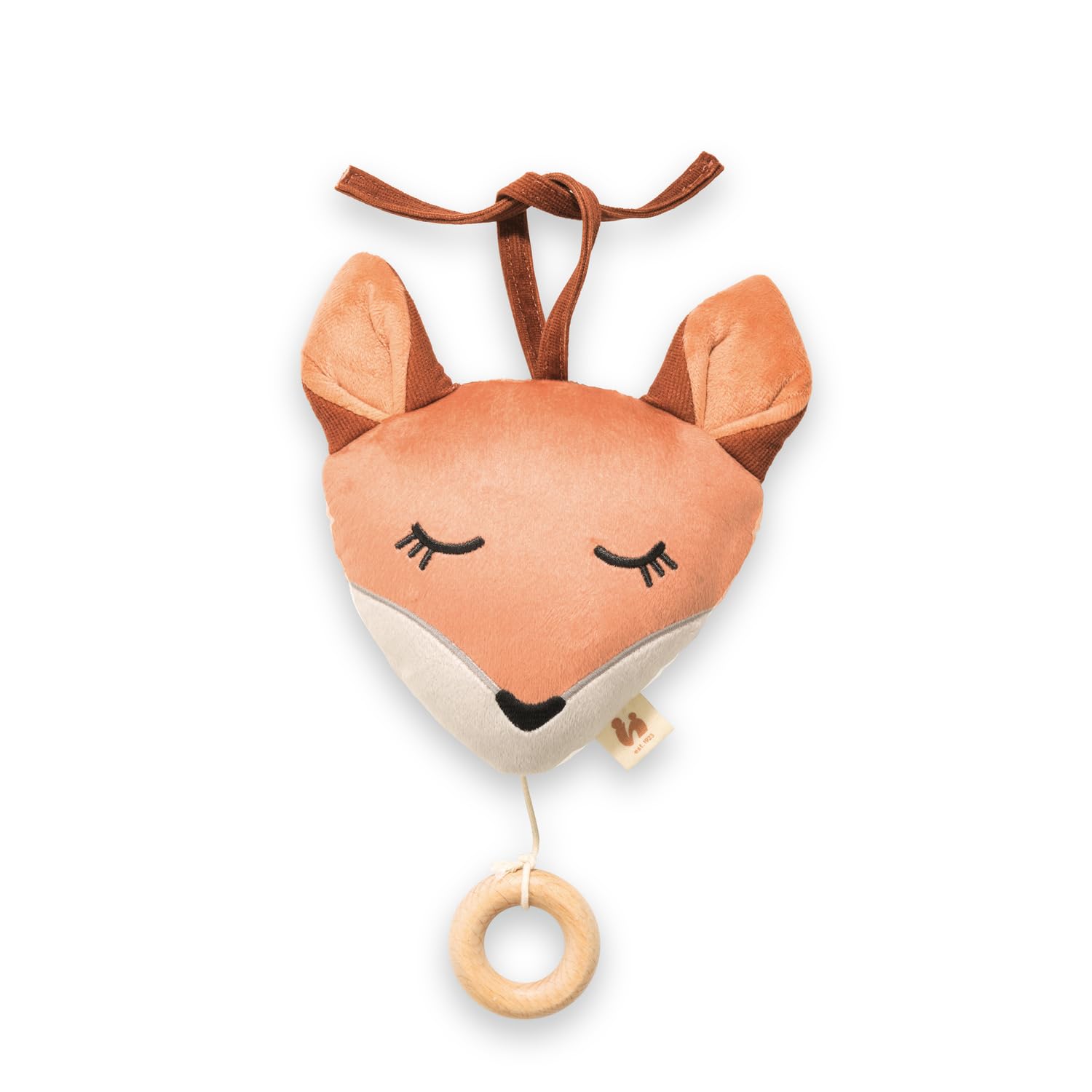 hauck Carillon Neonati Cuddle N Sleep, Volpe Arancione - Giocattolo Sonaglio da Appendere con Meccanismo Musicale - Ninna Nanna Brahms (Durata 2 Min.), Rimovibile - Sonaglio Neonato Senza Batterie Carillon Fox