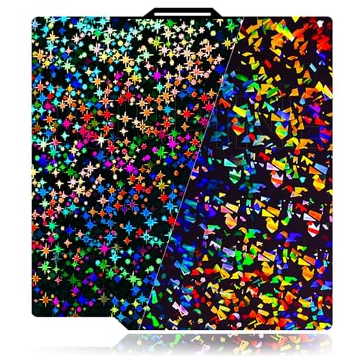 ⚡ Upgraded 257x257mm X2D Build Plate for Bambu Lab P2S X2D X1 X1C X1E P1P P1S A1,Double Sided Textured Flake+Galaxy Spring Steel Sheet Flexible Plate Heated Bed Platform for Bambu Lab 3D Printers