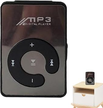 مشغل MP3 Clip بسعة 8 جيجابايت - مشغل موسيقى صغير الحجم مع مشبك مدمج، سعة تخزين عالية | يتضمن كابل USB وسماعات أذن، 6 خيارات ألوان نابضة بالحياة، رائع للأنشطة الخارجية والترفيه