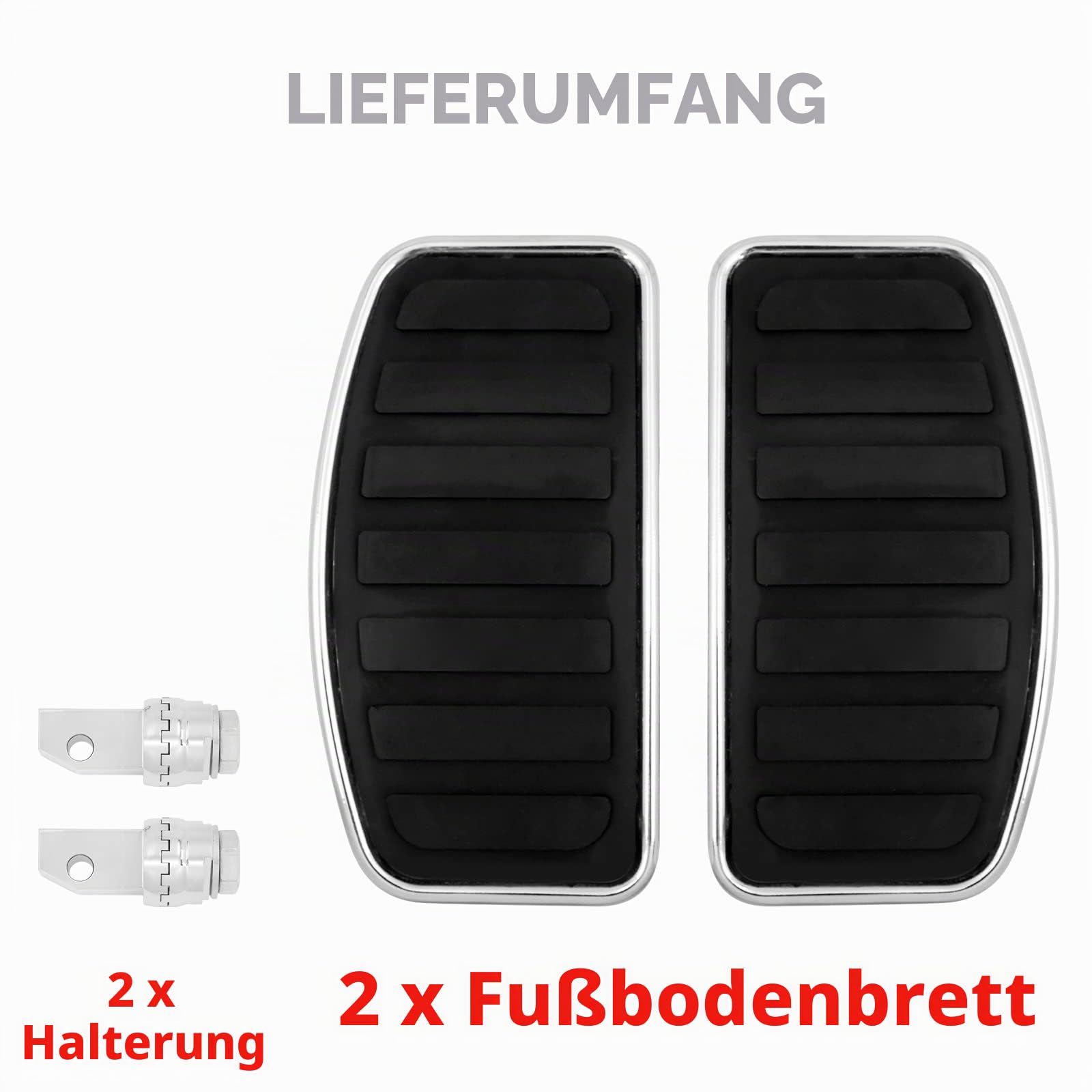Motorcycle Adjustable Plank Strips, Passenger Foot Section, Wide Foot Pegs Passend für VTX 1800 1300 for Suzuki C50 VL800 VL400
