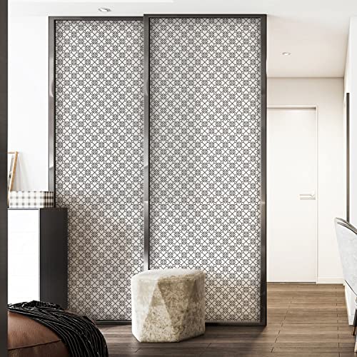 Dktie Window Privacy Film Frosted Glass Static Clings Non Adhesive, Modern Home Improvement Style (116, 17.7'' X 78.7'') #TOP5