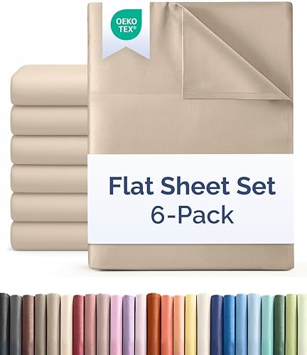 Miniatura 9 de Sábana encimera de bolsillo profundo, más suave que el algodón egipcio, 1 sábana encimera para colchón tamaño matrimonial 01-Blanco