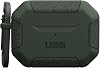 Urban Armor Gear Scout Case for Apple AirPods Pro 2022 Case [Wireless Charging Compatible/Status LED Visible Textured TPU Removable Carabiner Hook] Olive