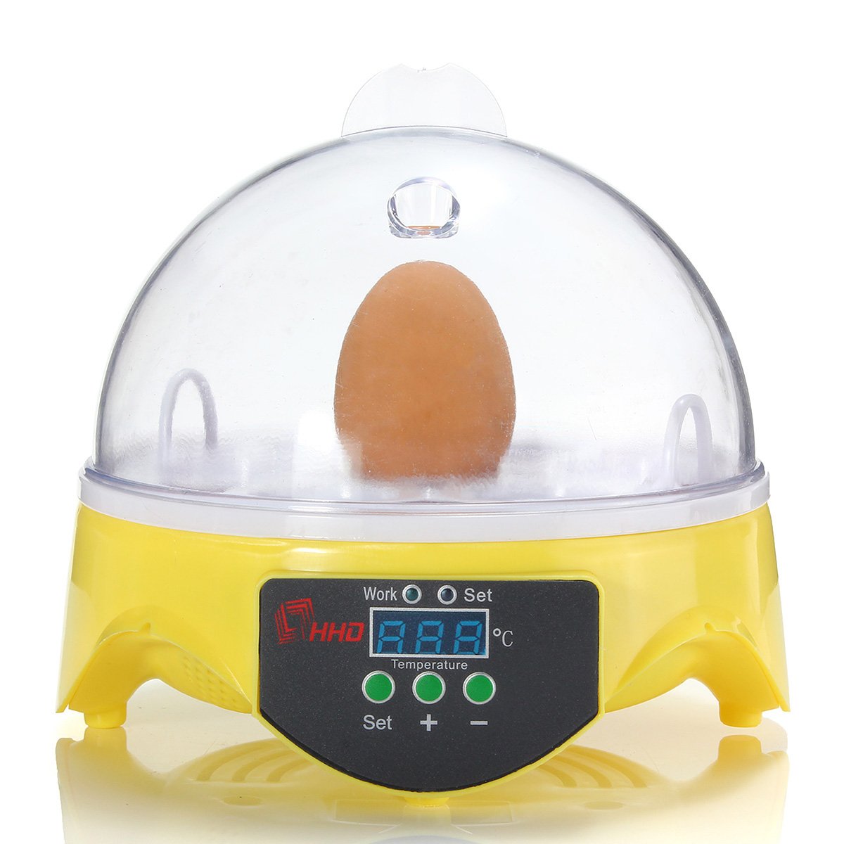 Incubateur d'œufs automatique clair digital 7 œufs pour poule et canard 110V