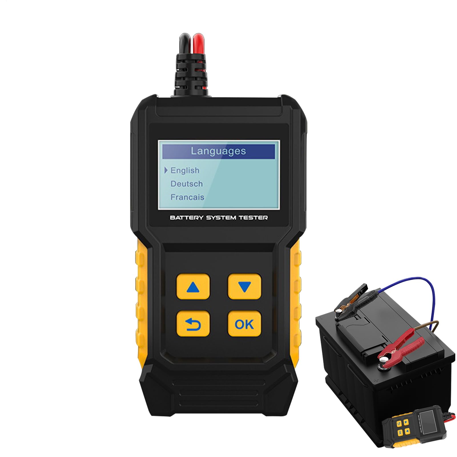 Diagnostico Batterie Auto Controllo Batteria Auto | Analizzatore Di Tensione Per Ricarica Intelligente Dispositivo Elettrico Compatto Per Camion Moto Acceleratore ATV RV