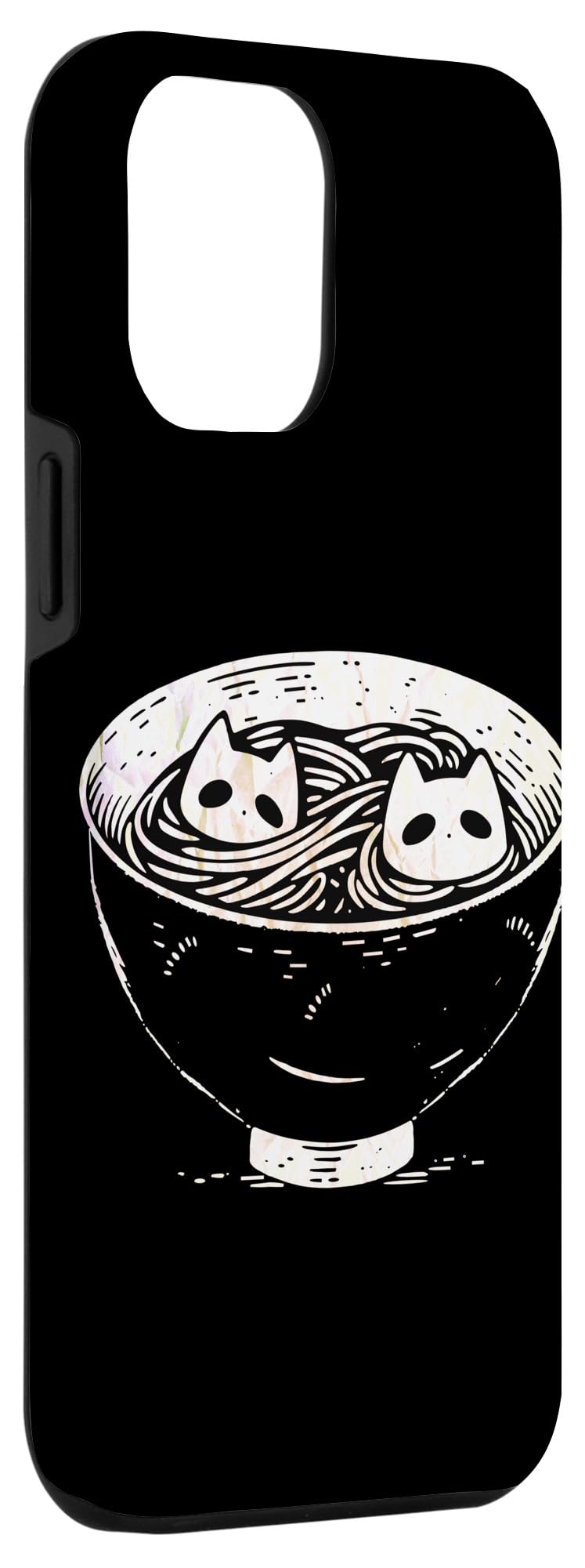 Cute Funny Kawaii Cats And Ramen Noodles Cats In Noodle Bowl Case for iPhone 15 Pro Max - Image 3