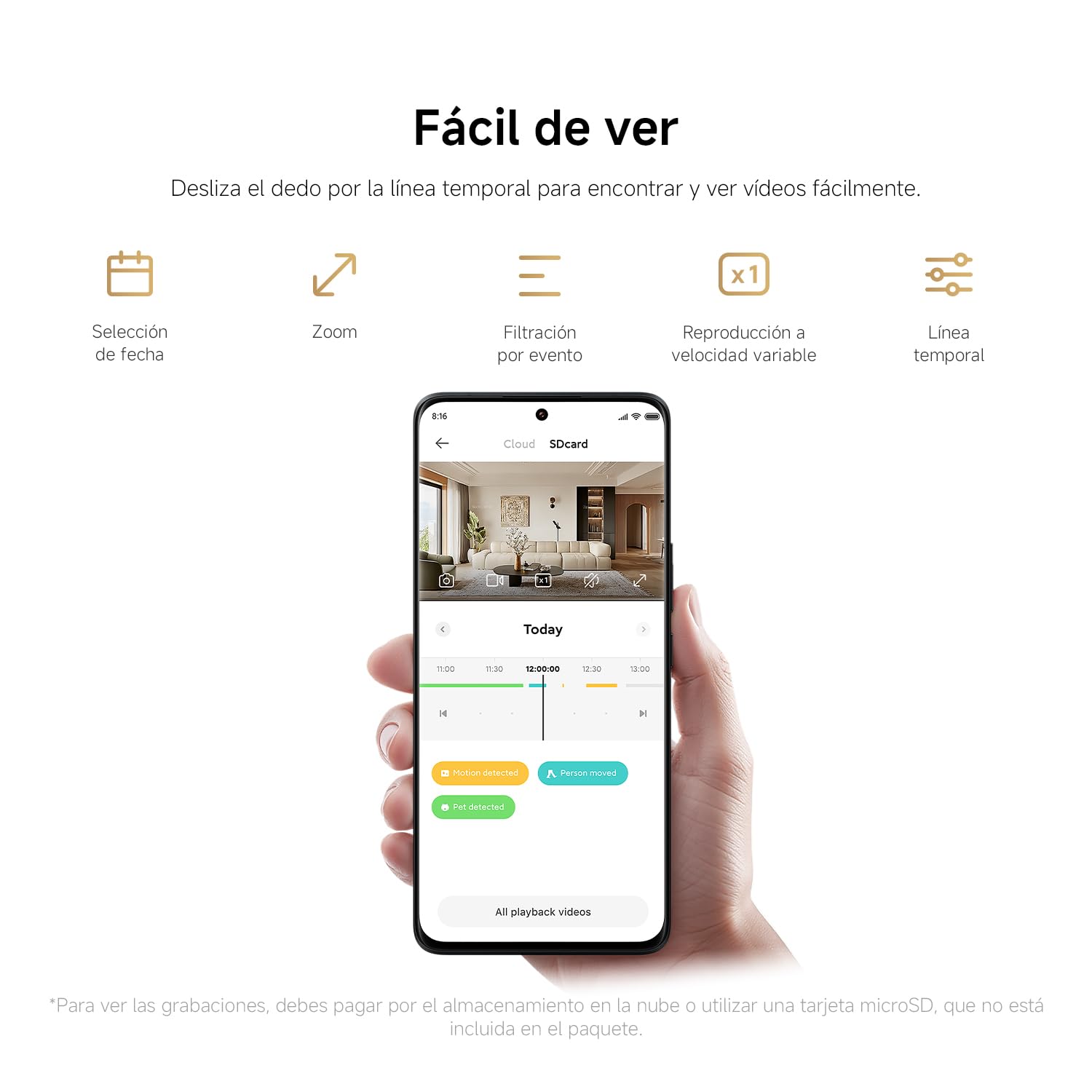 XIAOMI C201 Camara Vigilancia WiFi Interior, 1080P HD 360° Camara Vigilancia, Detección de Personas y Mascotas, Seguimiento Dinámico, Audio Bidireccional, Control Remoto, Compatible con Alexa y Google