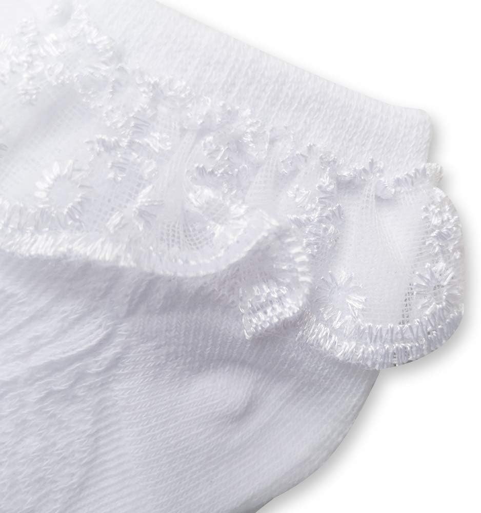 Infant Baby Girls Ruffle Socks Toddler Dress socks,Pack of 3/5/6 Baby Frilly Lace Ankle Socks - Image 7