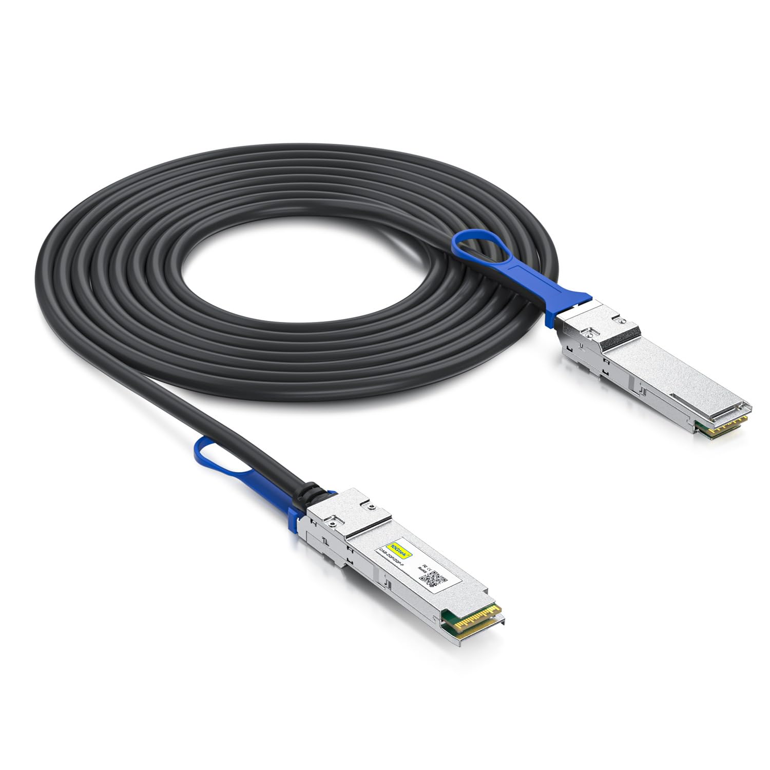 10Gtek 100Gb/s QSFP28 DAC Cable - 100GBASE-CR4 ETH 100GbE QSFP28 to QSFP28 Passive Direct Attach Copper Cable for Mellanox ETH MCP1600-C00AE30N, 0.5-Meter