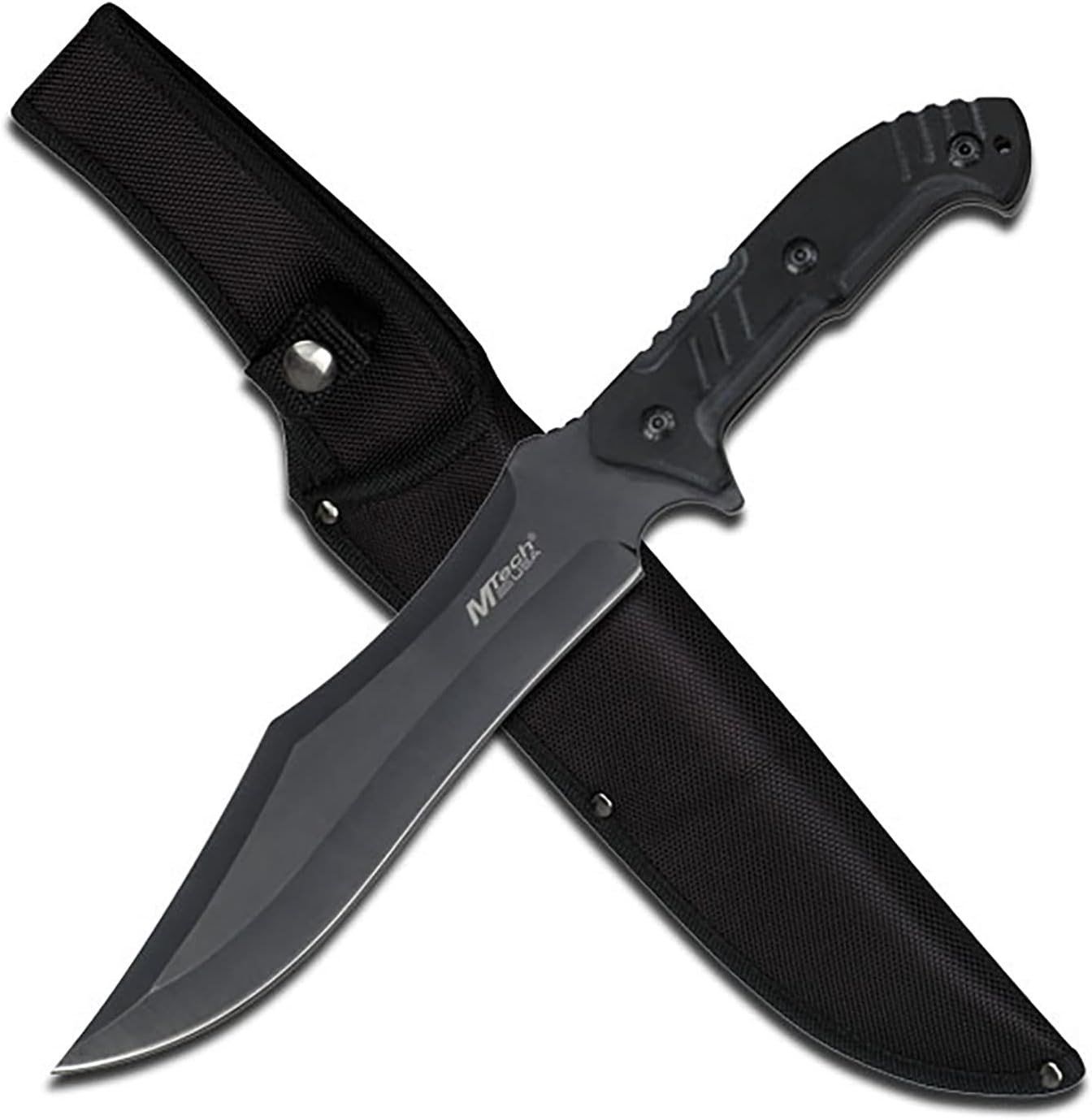 Master Cutlery MTech USA MT-20-39 Fixed Blade Knife, Black Clip Point Blade, Black G10 Handle, 14-Inch Overall
