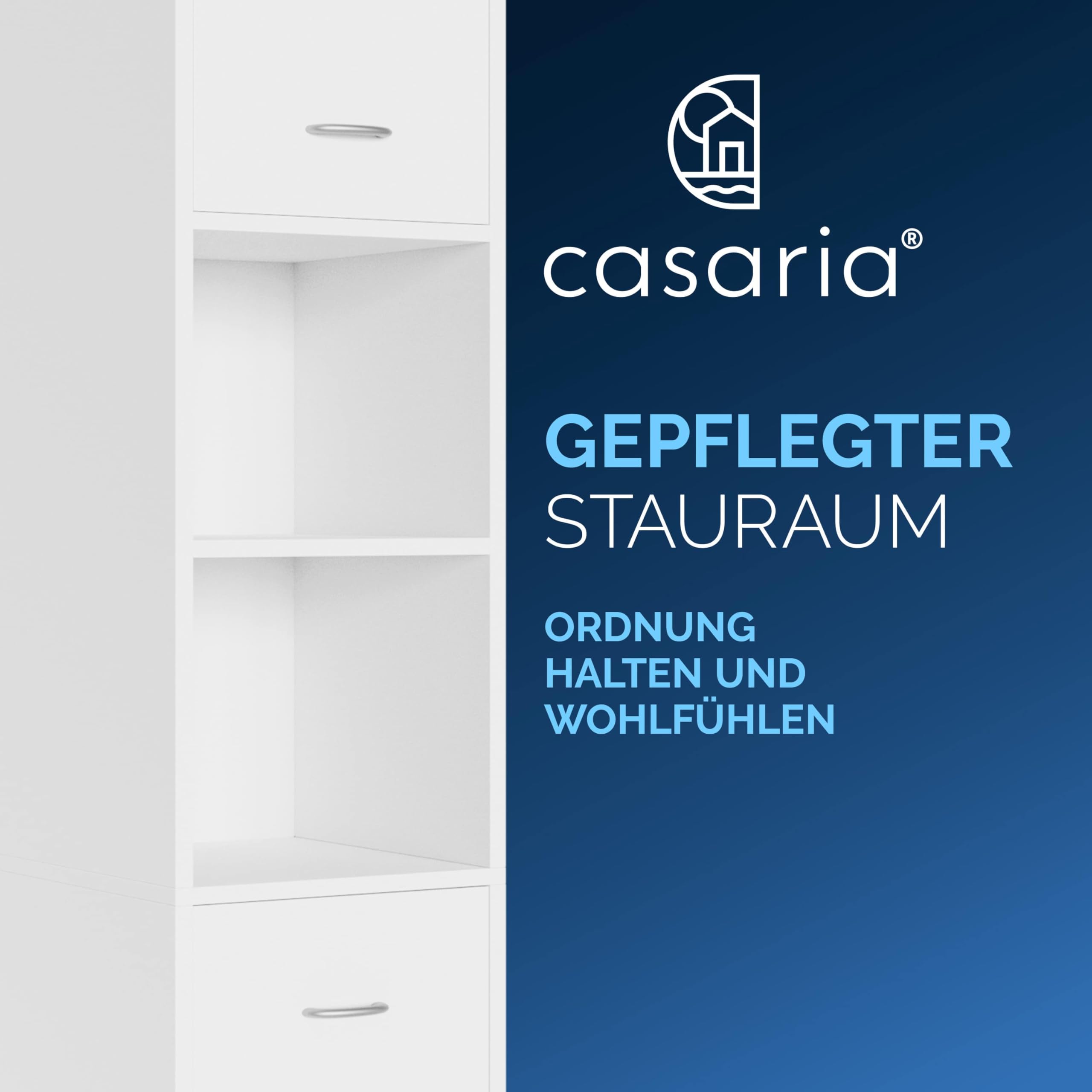 Casaria® Badezimmerschrank 30cm Breit Hochschrank Weiß 6 Fächer Verstellbar 2 Türen Mit Magnetverschluss Stehend Bad Regal Badmöbel Schmal Holz