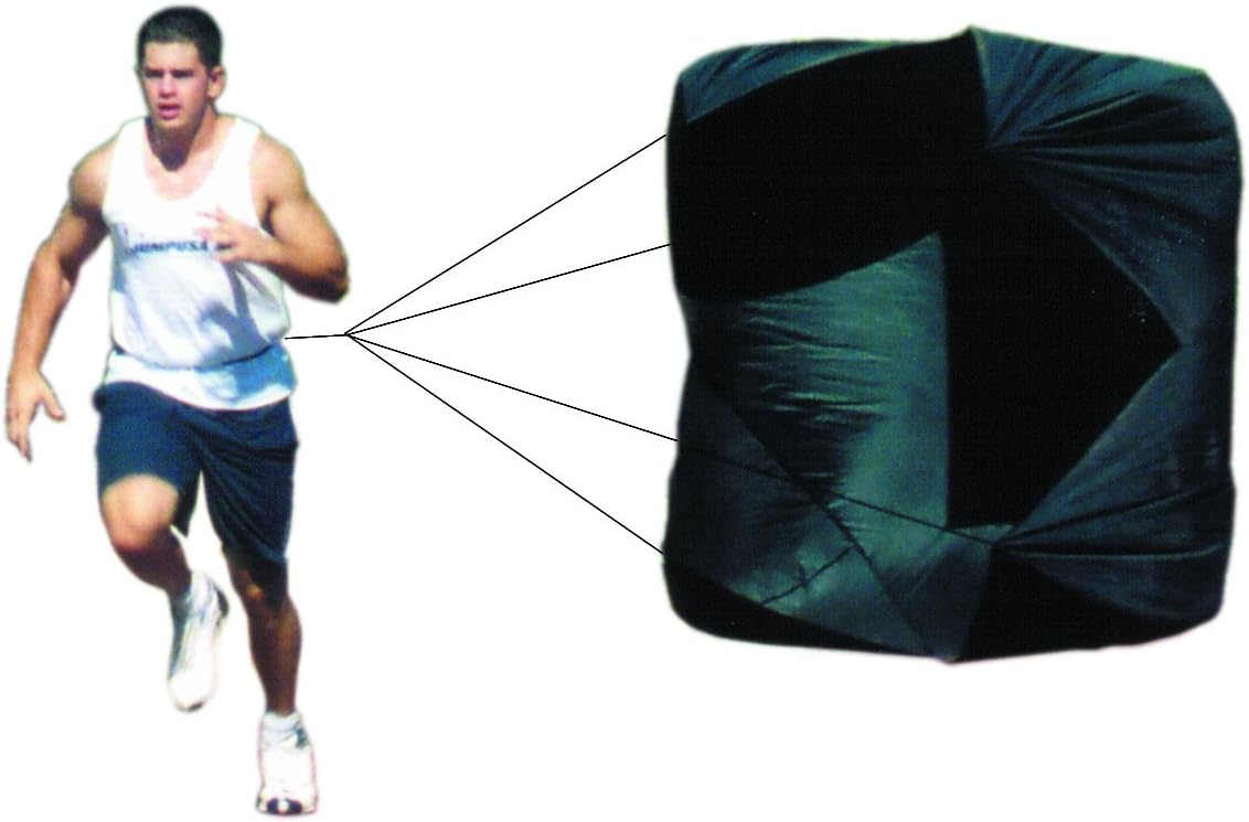 85" Super XL Monster Pull Running Speed Chute Resistance Parachute with Quick Release Belt