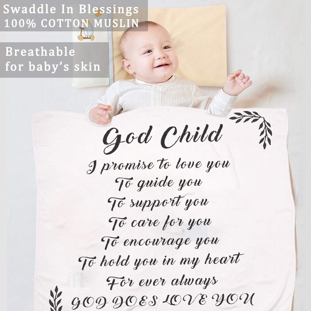 scripture muslin blanket