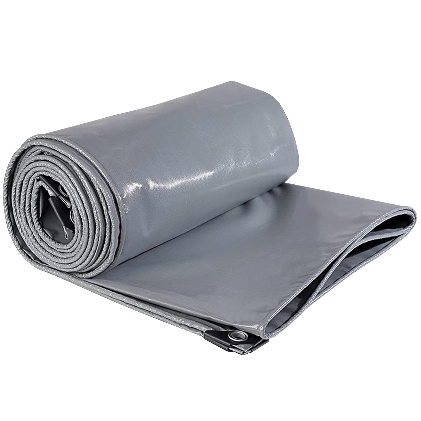 Bâche de protection imperméable et résistante en PVC 420 g/m² avec œillets, tapis de sol polyvalent pour camping et extérieur