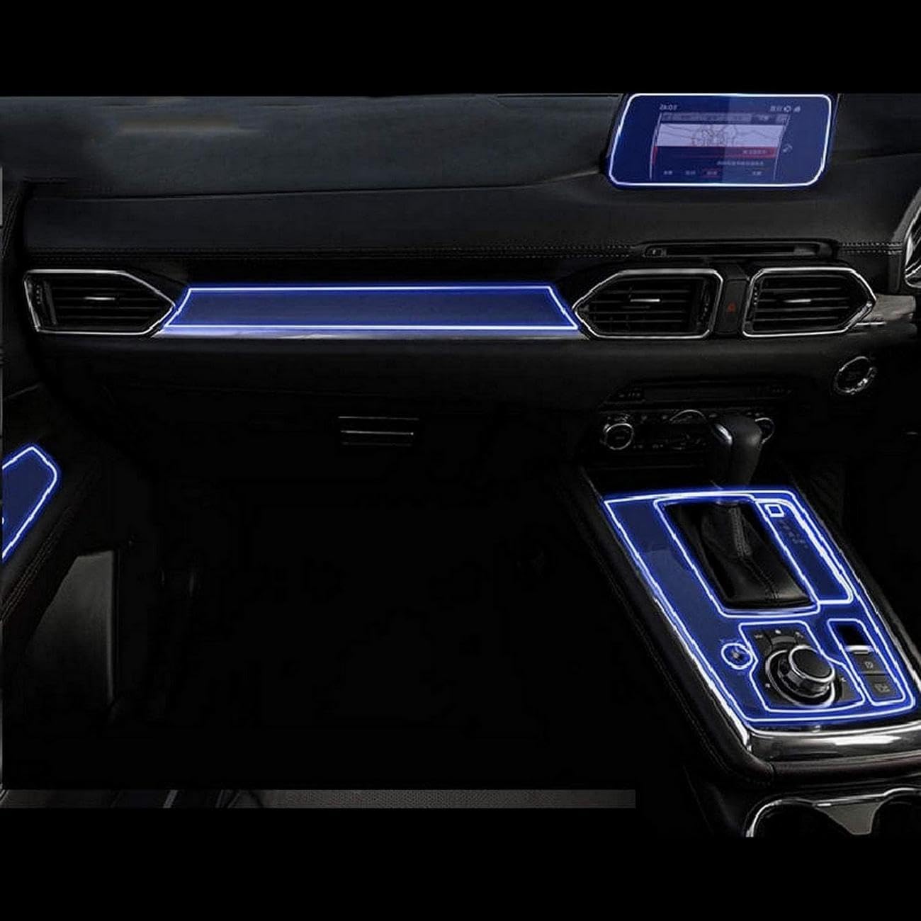 Film TPU anti-rayures pour console centrale complète Mazda CX-8 2011-2022