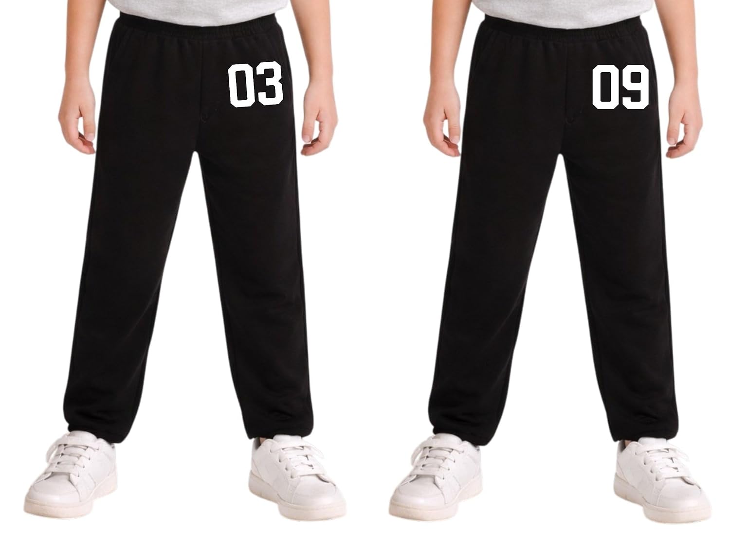 Boys Black-3 and Black-9 Cotton Blend Printed Track Pant (Pack of 2) - Review, Price and Buying Guide