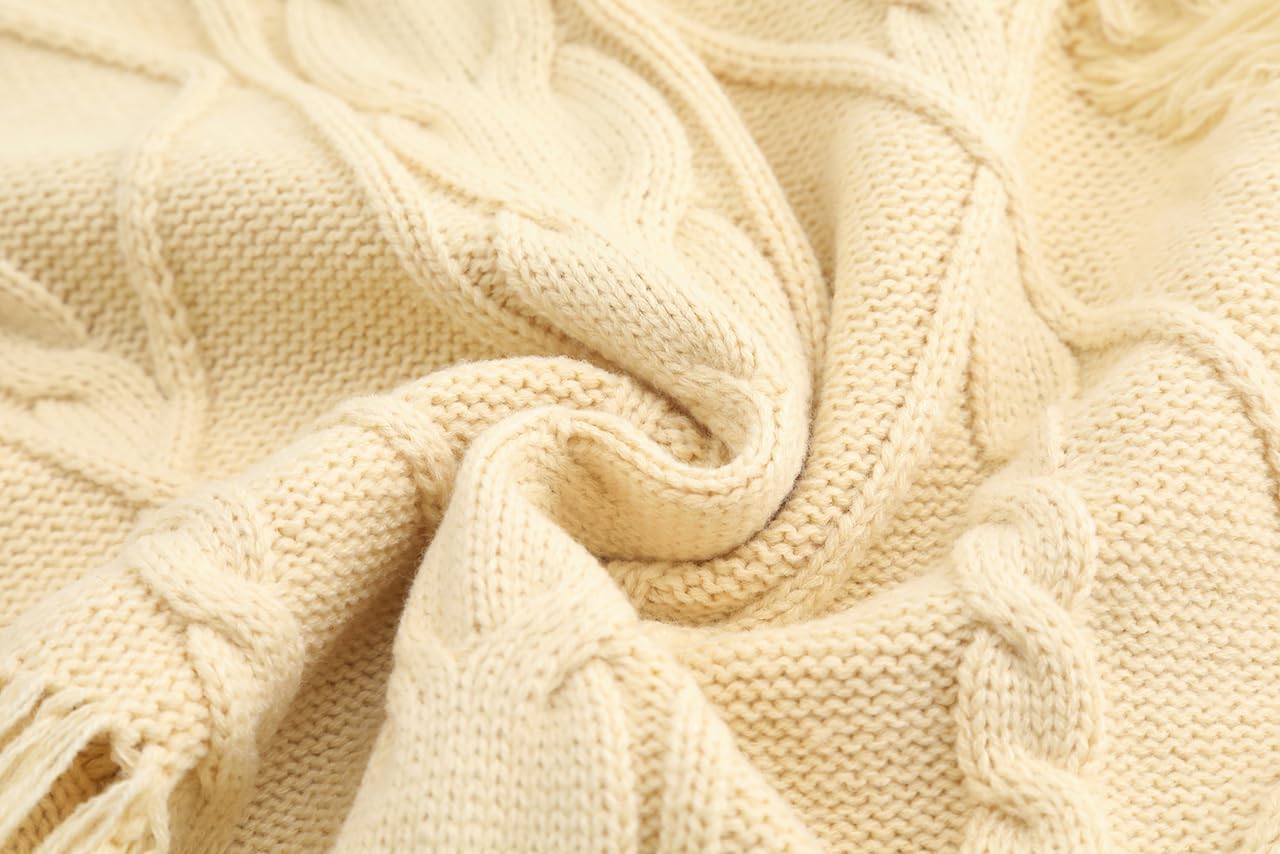 GABERLY Oversized Distressed Cable Knit Sweater Pullover with Frayed Edges Vintage Style Fall Winter Knitwear for Women - Image 5