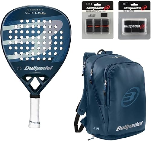 Miniatura 2 de Bullpadel Paquete de palas de pádel Vertex 04 Comfort 2025 | Juego de pádel profesional | Raqueta de remo en forma de diamante, cara Fibrix, Núcleo