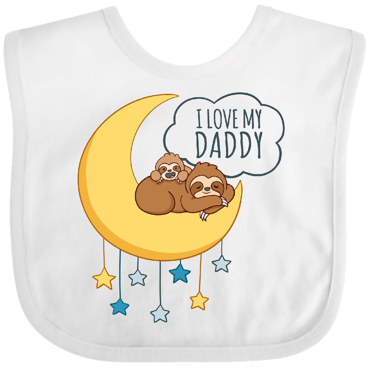 inktastic I Love My Daddy Baby Bib