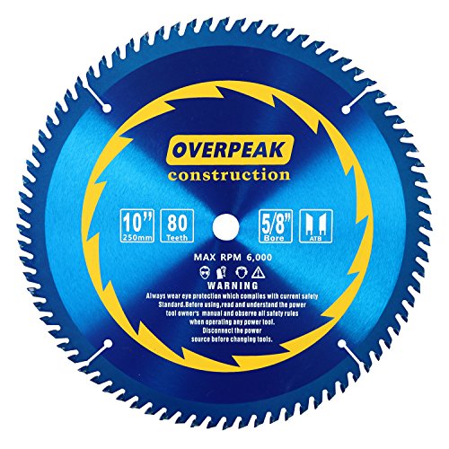 Overpeak 7 1/4 Inch Circular Saw Blade (10inch-80T)