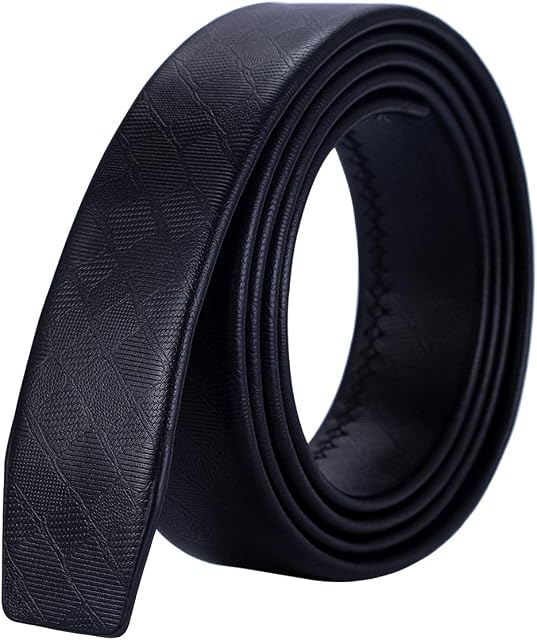 Barry.Wang Men Ratchet Buckle or Strap Only Genuine Leather Belt Replacement Nickel Free Buckle Adjustable