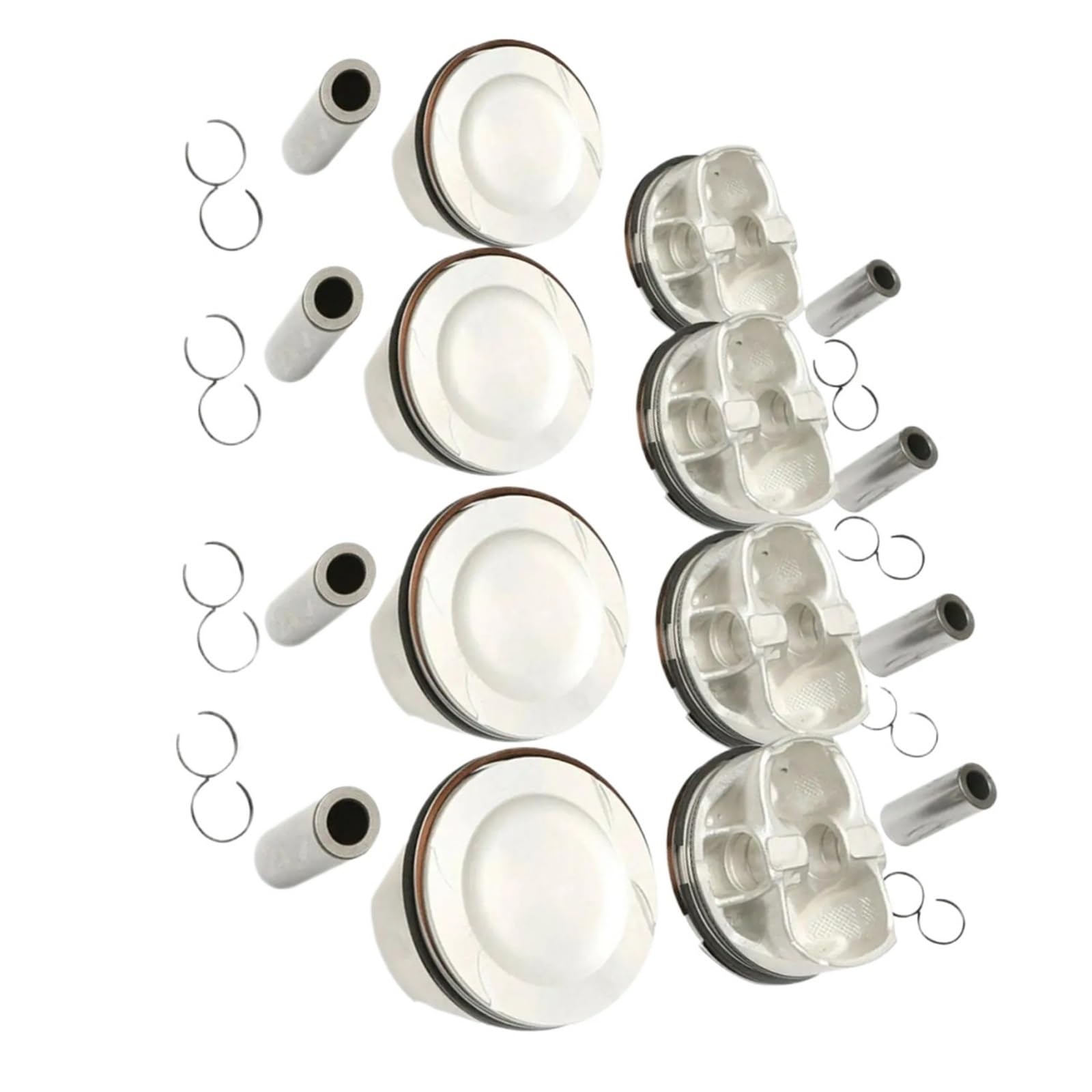 Ensemble de 8 segments de piston de moteur M157 Compatible pour Benz W166 C218 X218 W212 S212 5.5L 2780301317 1570300117 1570300517 1570300317