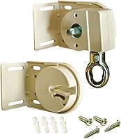 Vista 7 de Kit de soportes de montaje de repuesto para persianas enrollables exteriores Coolaroo inalámbricas para exteriores (negro)