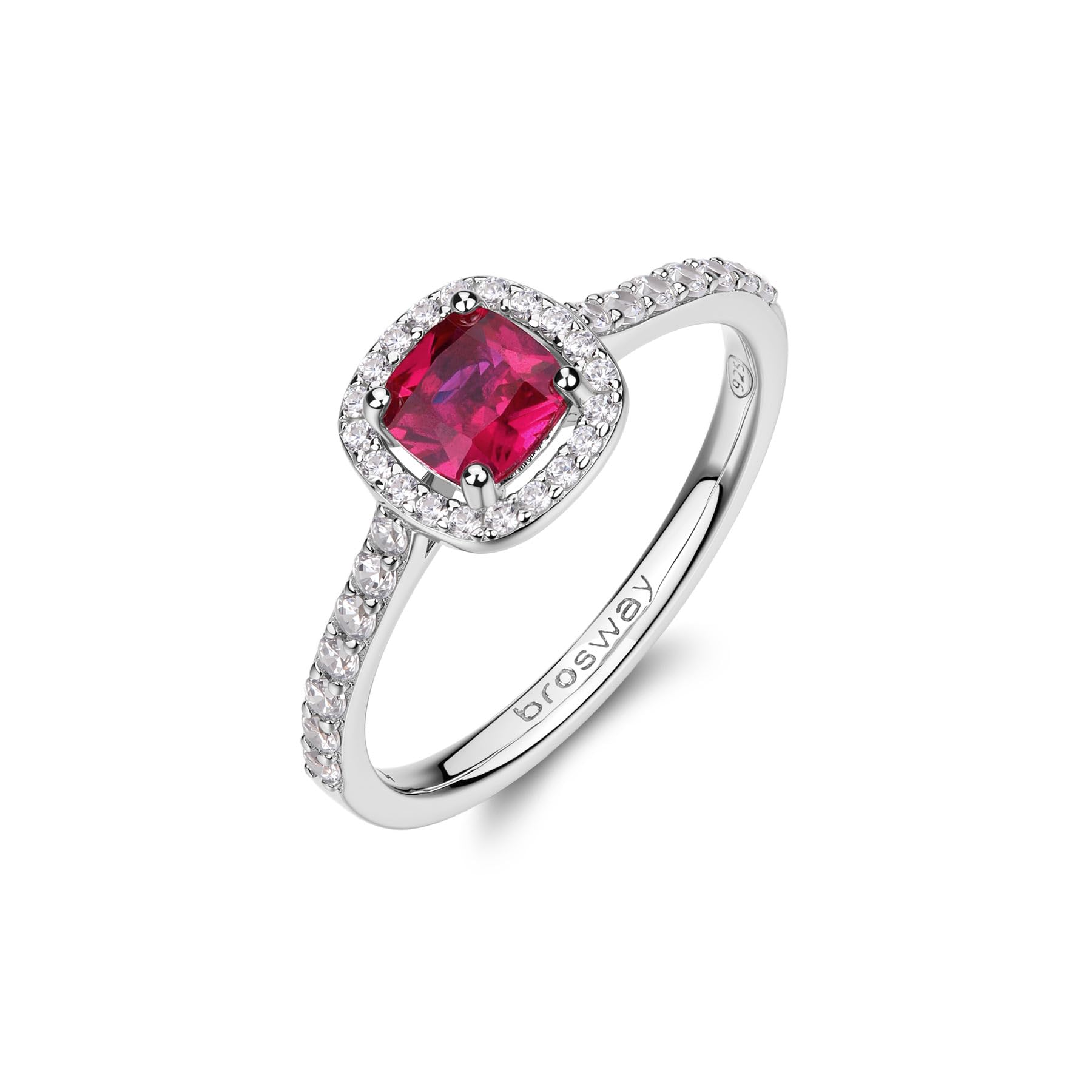 Bague femme argent et passion ruby pour soirée chic