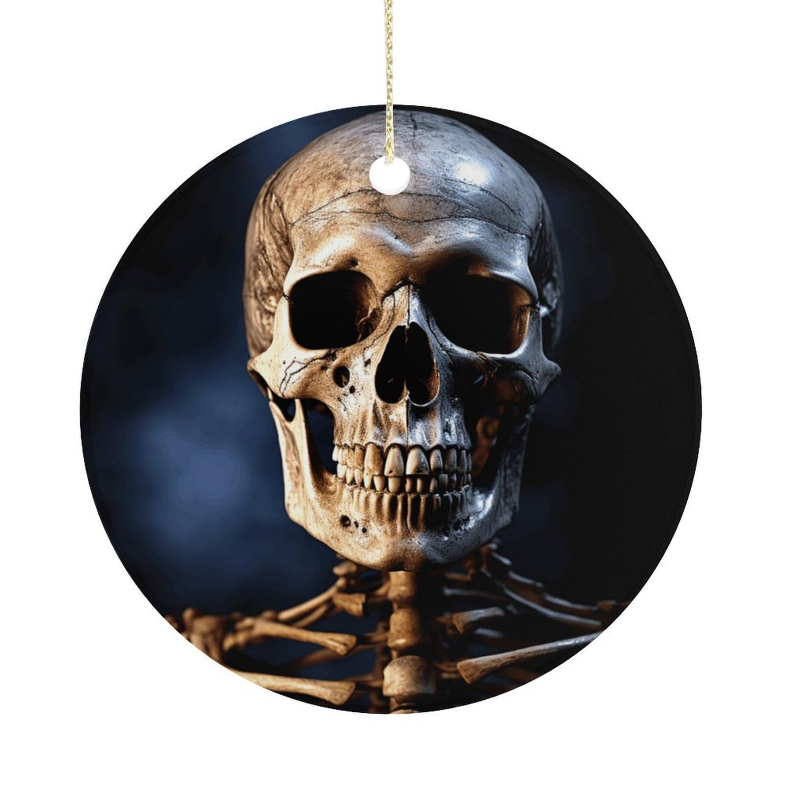Adfgyerh Women's Style Skeleton Hanging Ceramic Ornaments, Christmas Tree Decorations, Funny Home Decor Gifts For Sisters & Work Best Friends