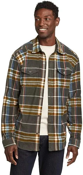 Eddie Bauer Men's Chutes Long-Sleeve Microfleece Shirt