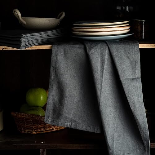 Miniatura 2 de Toallas de cocina blancas clásicas de algodón para secar pintura en aerosol, sublimación, bordado, costura de 18 x 28 pulgadas, sin arrugas,