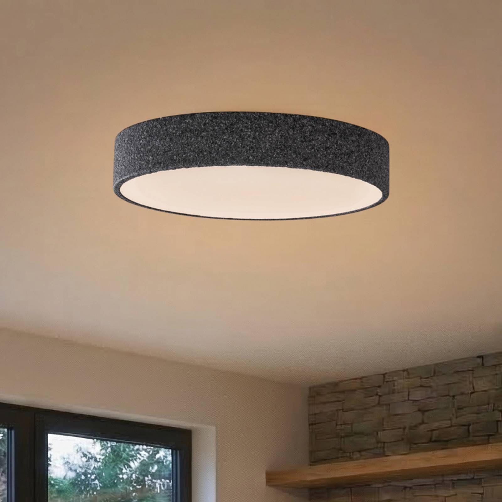Lindby LED Smart Home Deckenlampe Elmor (Modern) in Alu aus Metall (1 flammig,) - Deckenleuchte Lampe Wohnzimmerleuchte