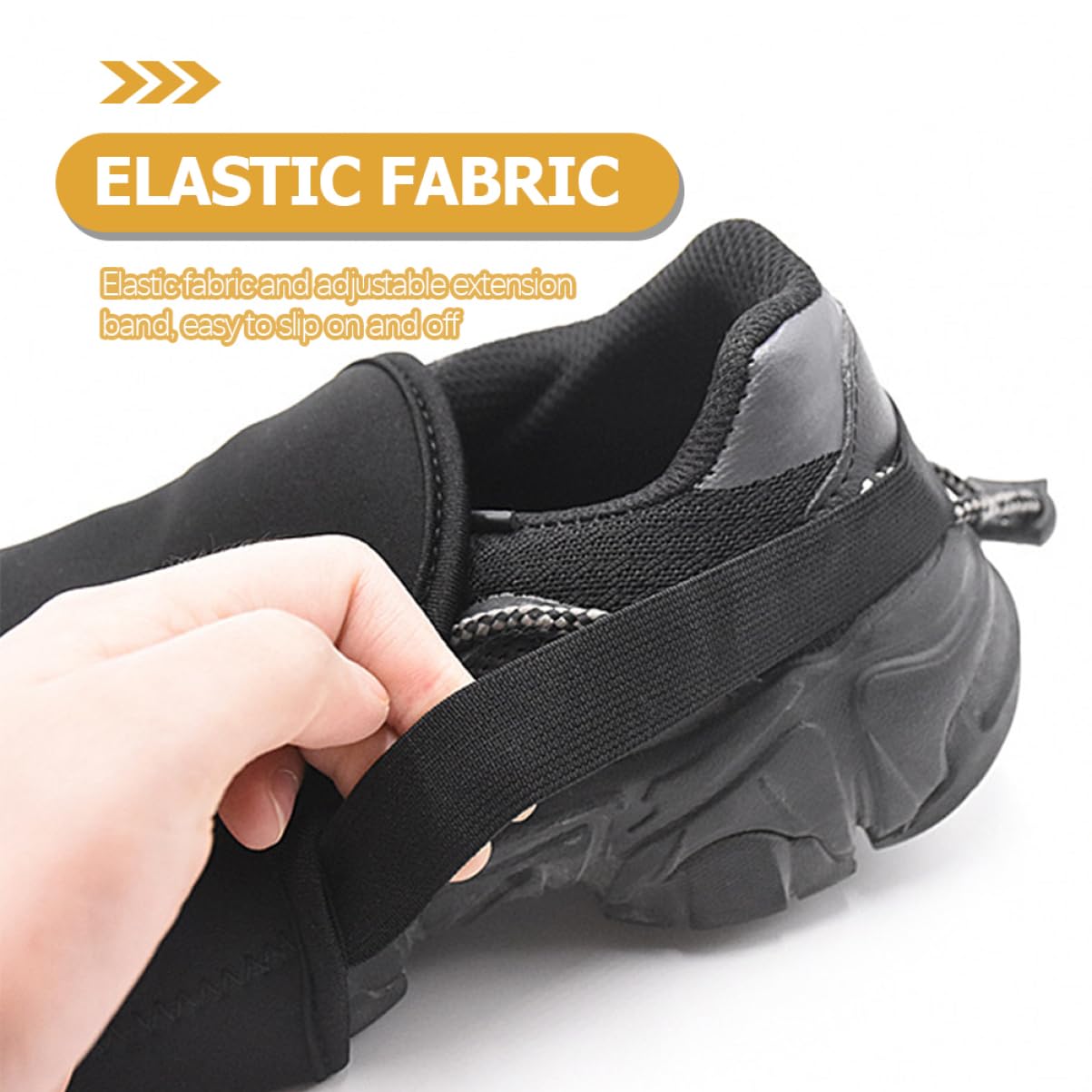 Toddmomy Cubrezapatillas de Ciclismo Anti- montaña Protector Acolchado Tobillo térmicas Lana Cubre Zapatos para Ciclismo Cubierta del Zapato Banda elástica Black