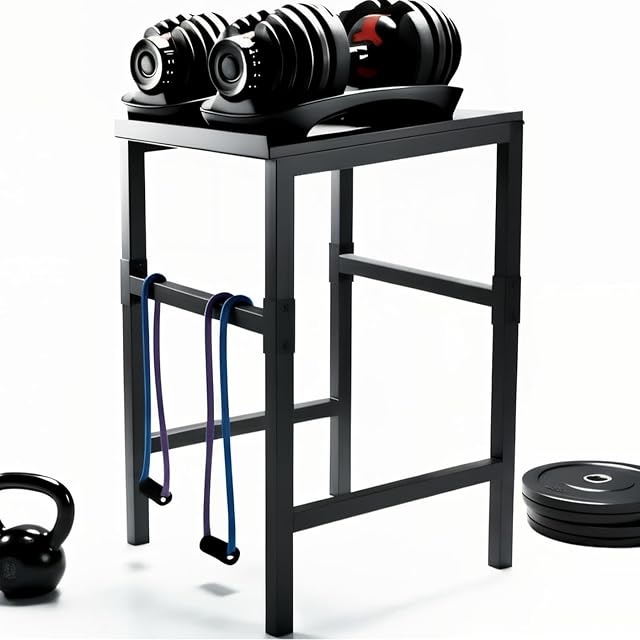 Dumbbell réglable & Le stand Kettlebell Canada, 500/600/800LB Rack de rangement soudé en acier résistant pour garage à domicile, Max 6-Part Montage facile, résistant à la rouille.