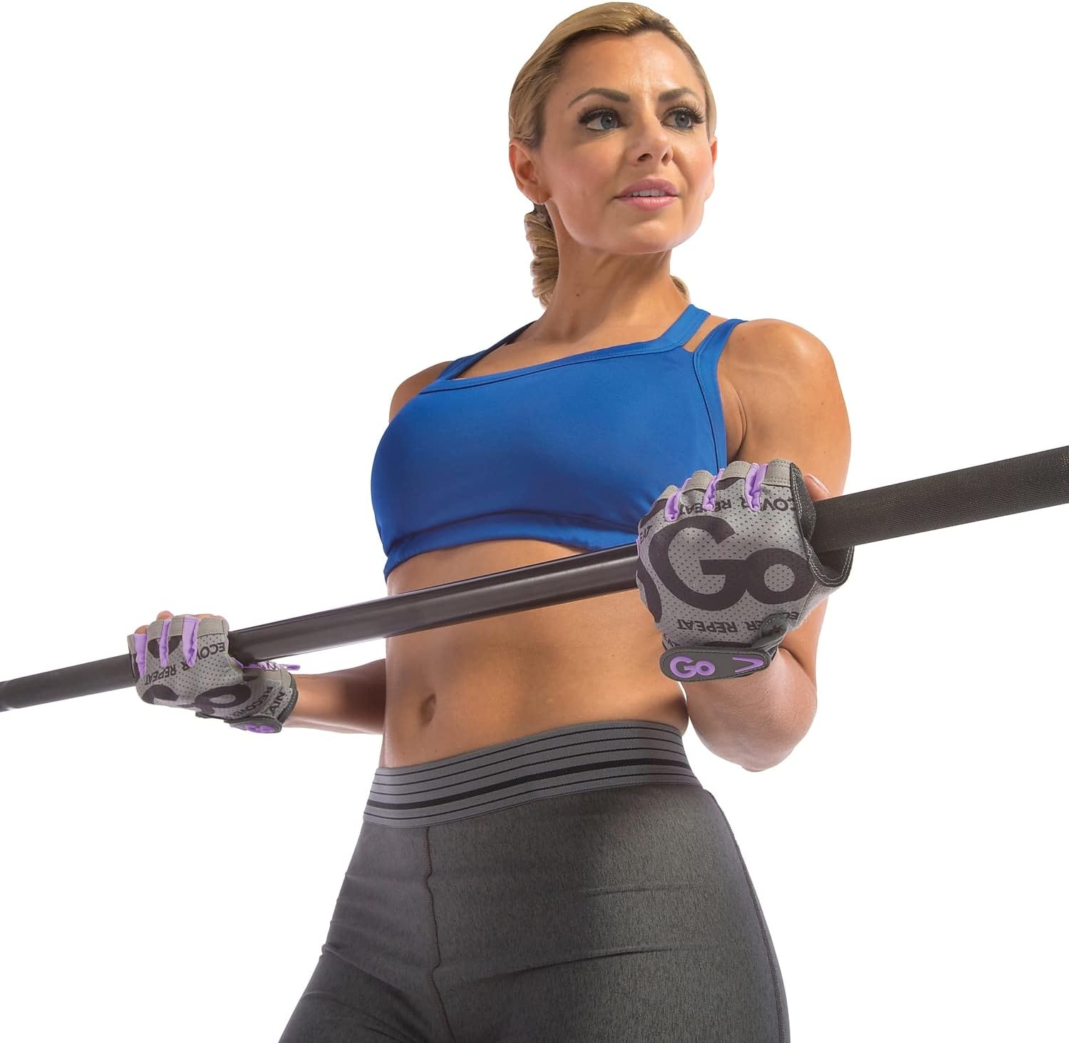 GoFit GoFit GF-WGTC-PPL Women's Pro Trainer Gloves