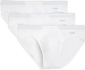2X IST Mens Cotton Stretch Sliq Brief 3-pack