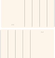 Vista 11 de DALIX Láminas de repuesto para persianas verticales de PVC curvadas lisas marfil 94.5 x 3.5 (paquete de 2)