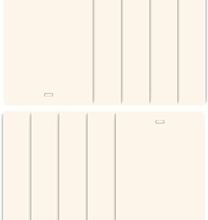 Dalix PVC Vertical Blind Replacement Slat 8 PK (82.5'' X 3.5'', Ivory)