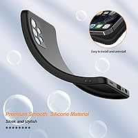 Vista 5 de Funda para Samsung Galaxy A13 5G, funda de goma de gel de silicona líquida, cubierta de parachoques de teléfono que no se pone amarillenta, funda