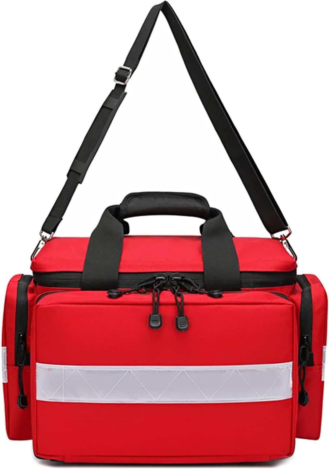 Professional Empty First Responder Bag, Medical Bottle Storage for Emergency, Detachable Divider Travel, Multi Compartment Trauma,for EMT, Paramedics