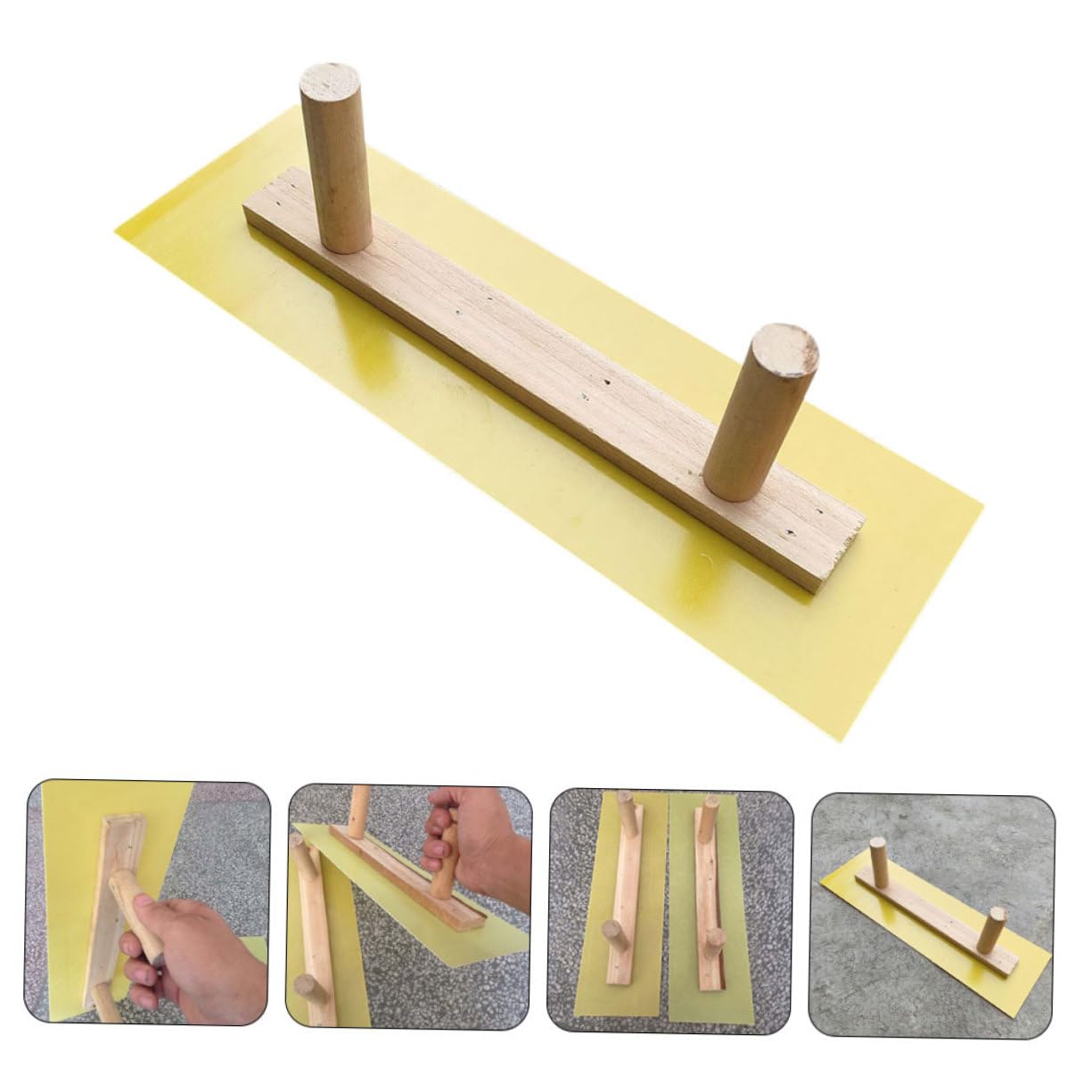 Uonlytech 5 Pz Raschietto Per Pareti Strumenti Per Cartongesso Strumento Per Cartongesso Cazzuola Di Finitura Spatola Di Finitura Per Calcestruzzo Spatola Per Intonaco Artistico Di Legno