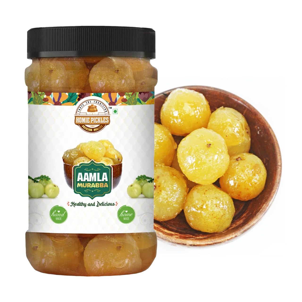 HomiePickles Amla Murabba 100% Pure and Fresh Homemade Amla ka Murabba with Sugar Immunity Booster (1kg)-picture-28