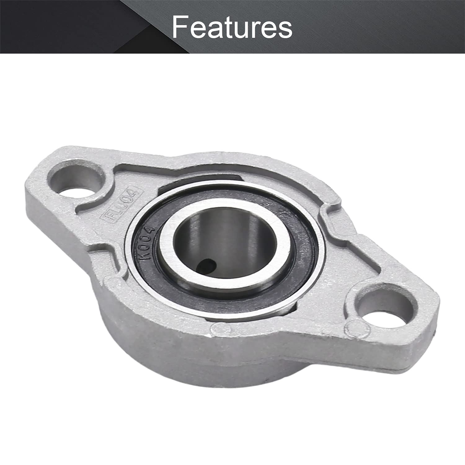 SUOFEILAIMU KFL004 montada en cojinete de 20 mm Diámetro del Eje (2pcs SUOFEILAIMU KFL004 montada en cojinete de 20 mm Diámetro del Eje (2pcs